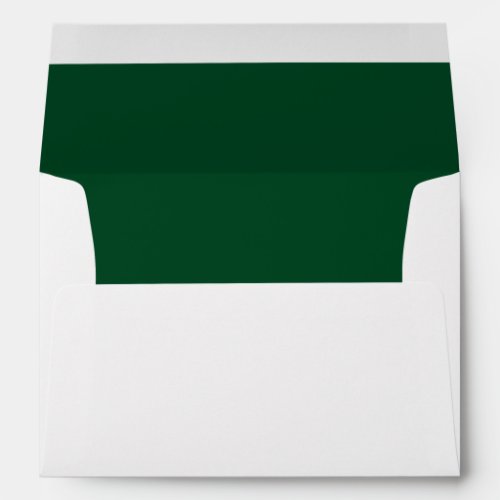 Forest Green Rich Color Lined Envelope