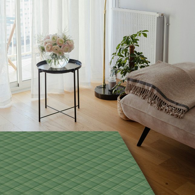 Forest Green Simple Modern Plaid Framhouse Area Rug (Forest Green Simple Modern Plaid Framhouse Area Rug)