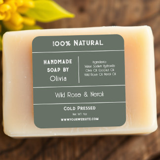 Forest Green | Soap Ingredient Product Labels