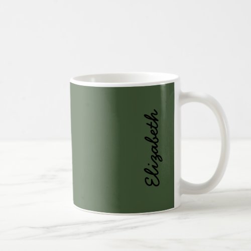 Forest Green Solid Color Coffee Mug