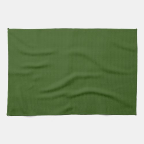 Forest Green Solid Color Create Your Own Blank Kitchen Towel