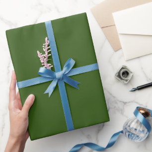 Forest Green, Solid Color Minimalist Wrapping Paper