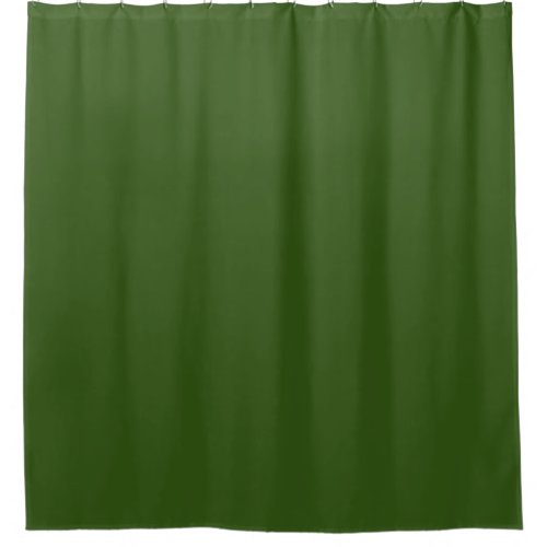 Forest Green Solid Color Text Create Your Own Shower Curtain