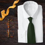 Forest Green Solid Green Hunter Green Neck Tie<br><div class="desc">This tie is featured in our Sunflower Wedding Forest Green and Gold Collection. The lush forest green color adds a touch of rustic charm, reminiscent of lush meadows and the tranquility of the countryside. We have a few neck tie options to match this collection perfectly. Great for the groom, groomsmen...</div>