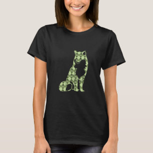 Forest Green Square and Diamond Checkered fox T-Shirt