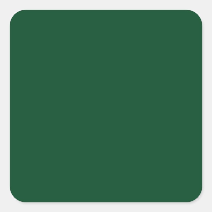 Forest Green Square Sticker