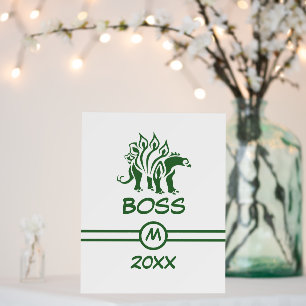 Forest Green Stegosaurus Spiked  Dinosaur  Foam Board