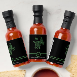 Forest Green Styracosaurus  with Tribal War Paint Hot Sauces