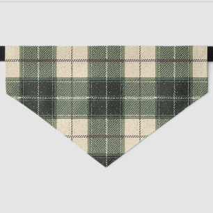 Forest Green Tartan Snowflake Pet Bandana   Cozy Collar