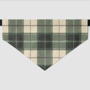Forest Green Tartan Snowflake Pet Bandana Cozy Pet Bandana Collar