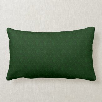 Forest Green Texture Print Lumbar Pillow