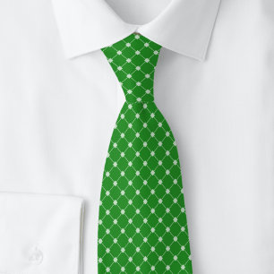 Forest Green Trellis Neck Tie