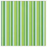 [ Thumbnail: Forest Green, Turquoise, and Green Colored Lines Fabric ]