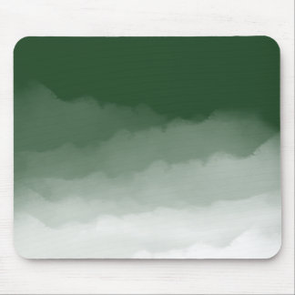 Forest Green Watercolor Ombre (green/white) Mouse Pad
