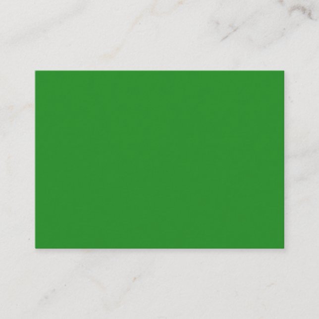 Forest Green & White Enclosure Card – Customizable (Front)