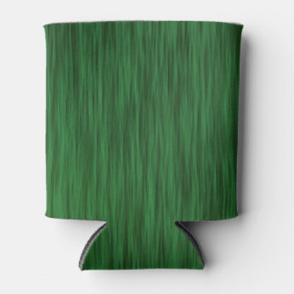 Forest Green Wood Grain Look Can Cooler