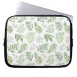 Forest Greenery Pattern Laptop Sleeve