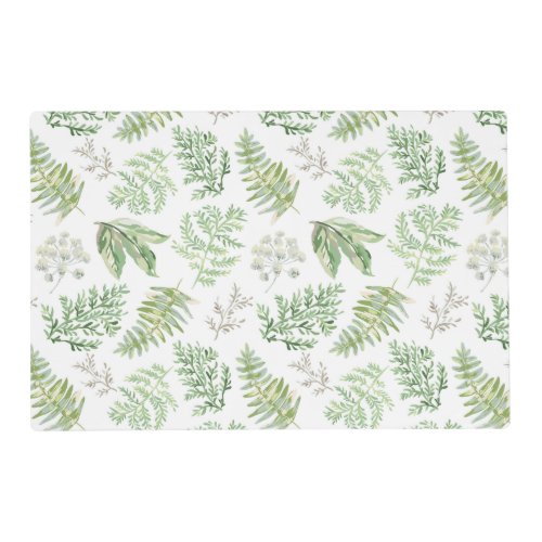 Forest Greenery Pattern Placemat