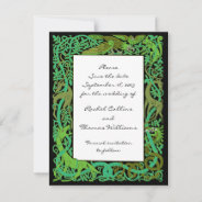 Forest Greens Celtic Save The Date Announcement at Zazzle