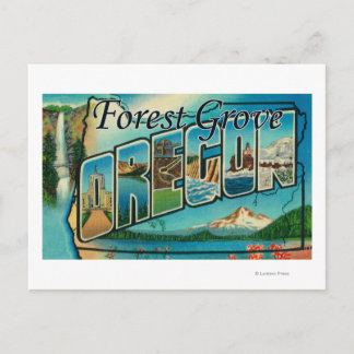 Forest Grove, Oregon - Large Letter Scenes Postcard