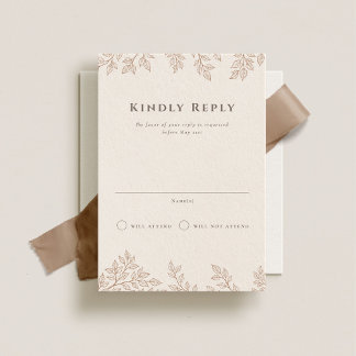 Forest Grove Wedding Vertical RSVP Invitation