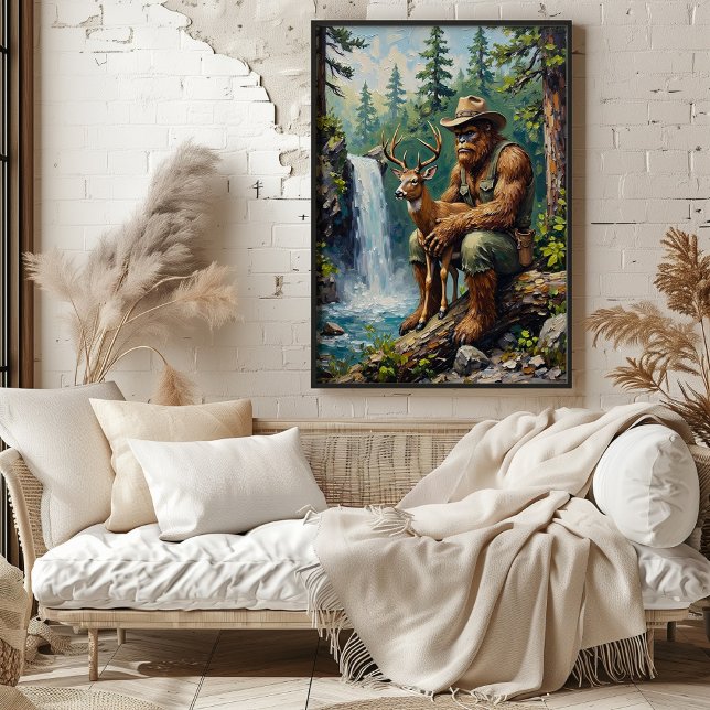 Forest Guardian: Bigfoot and His Ward Poster (Creator Uploaded)