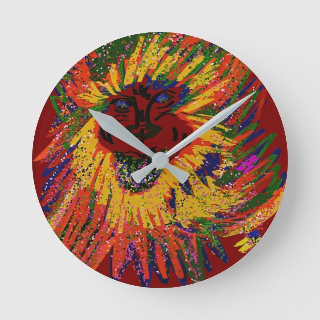 Forest Guardian Round Clock (Front)