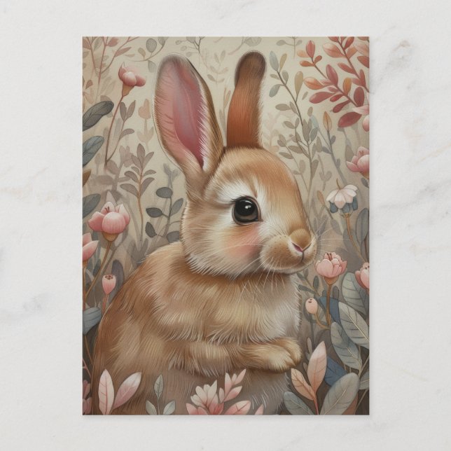 Forest Guardian - The Brown Rabbit Postcard (Front)