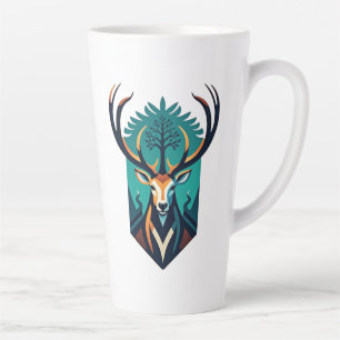 Forest Guardian – The Spirit of the Stag Latte Mug
