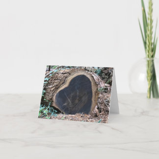 Forest heart card