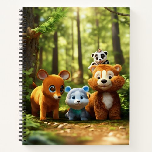 Forest Hide and Seek 3D Childrens Notebook Notebook