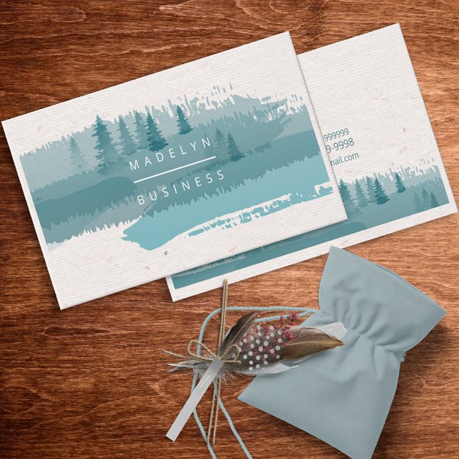 Forest Hills Watercolor ID955 Business Card (Creator Uploaded)