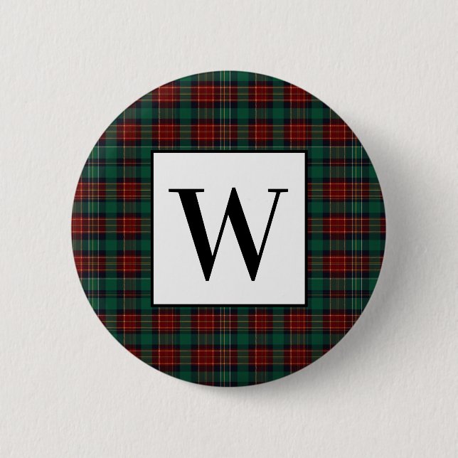 Forest Hunter Tartan Button (Front)