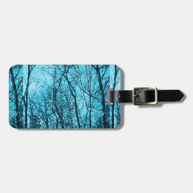 Forest In Azure Luggage Tag (Front Horizontal)