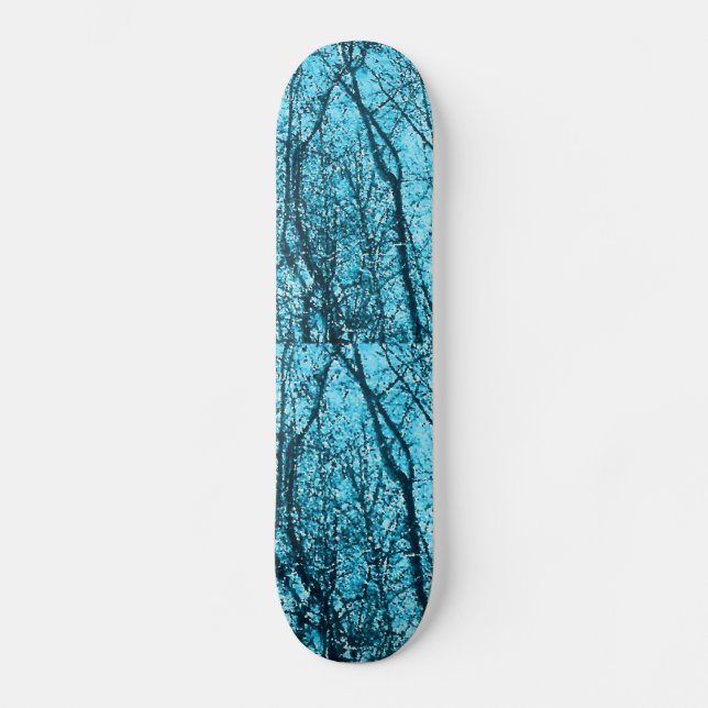 Forest In Azure Skateboard Deck (Front)