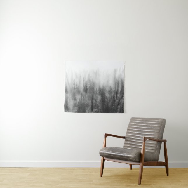 Forest in Fog Tapestry (In Situ (Horizontal))