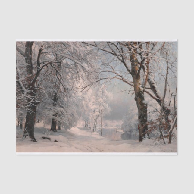 Forest In Winter Tissue Paper (Front)