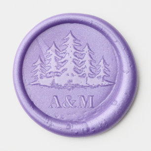 Forest Initials Wax Seal Sticker