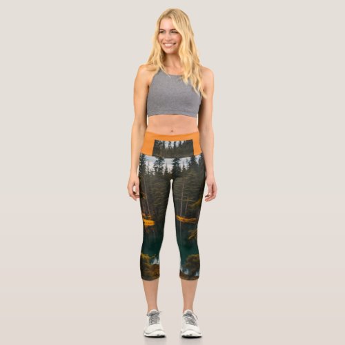 Forest Lake Astronaut Cold Weather Expedition Capri Leggings