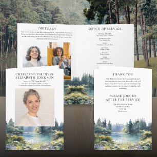 Forest Lake Funeral Memorial Order Of Service Program