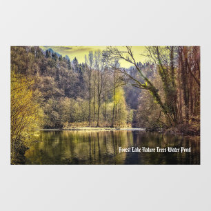 Forest Lake Nature Trees Water Pond Wall Decal