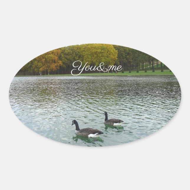 Forest Lake . Oval Sticker (Front)