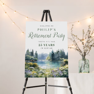 Forest Lakeside Retirement Party Welcome Sign