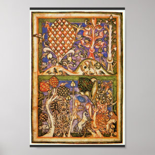 Forest Landscape By Meister Der Carmina Burana (Be Poster