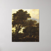 Forest landscape with lean-to, Roelant Roghman,