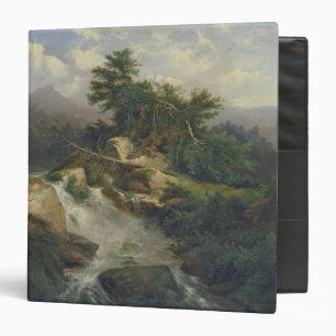 Forest Landscape with Waterfall Binder