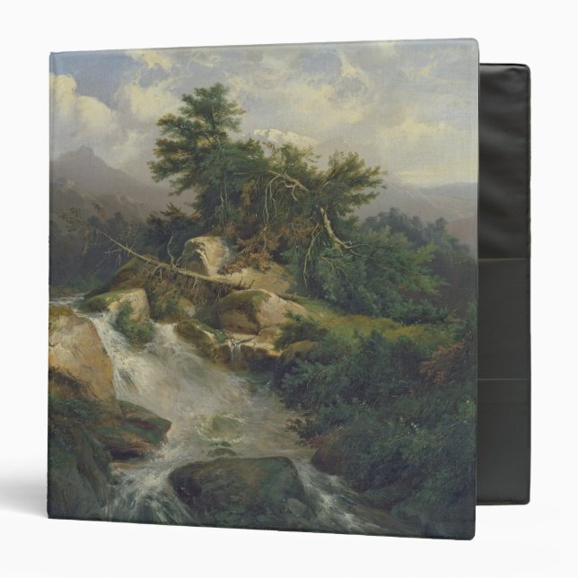 Forest Landscape with Waterfall Binder (Front/Inside)