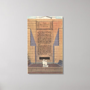 Forest Lawn Memorial Park, Builder's Creed Canvas Print