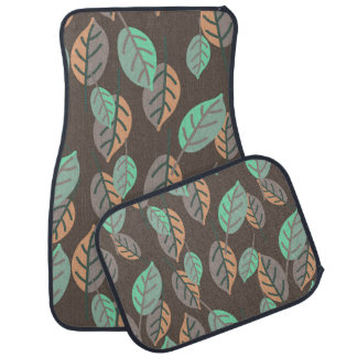 forest leaves car mats