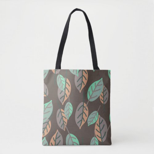forest leaves tote bag